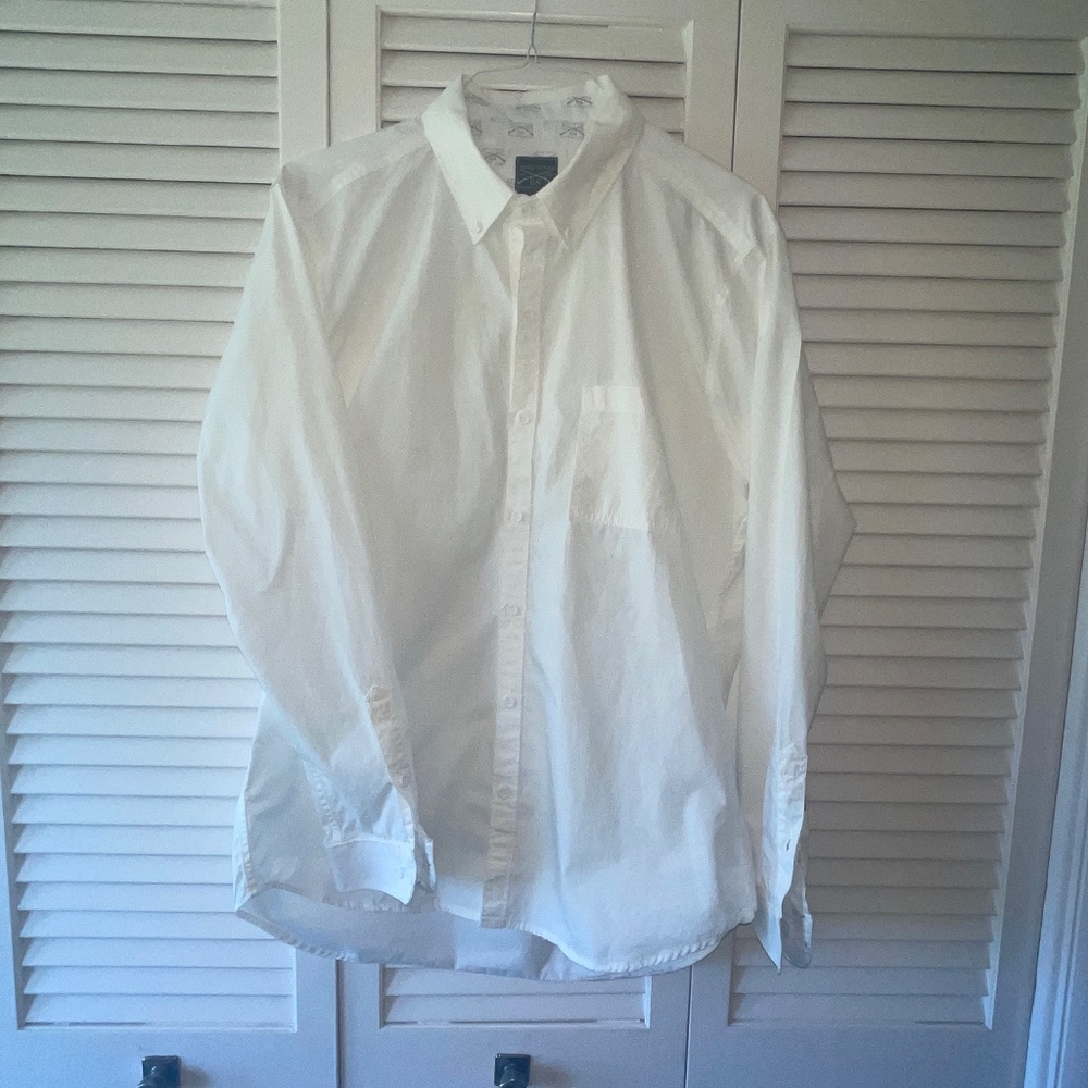 Grunt Style Button Down Collar Shirt - Made in USA - Mens Large